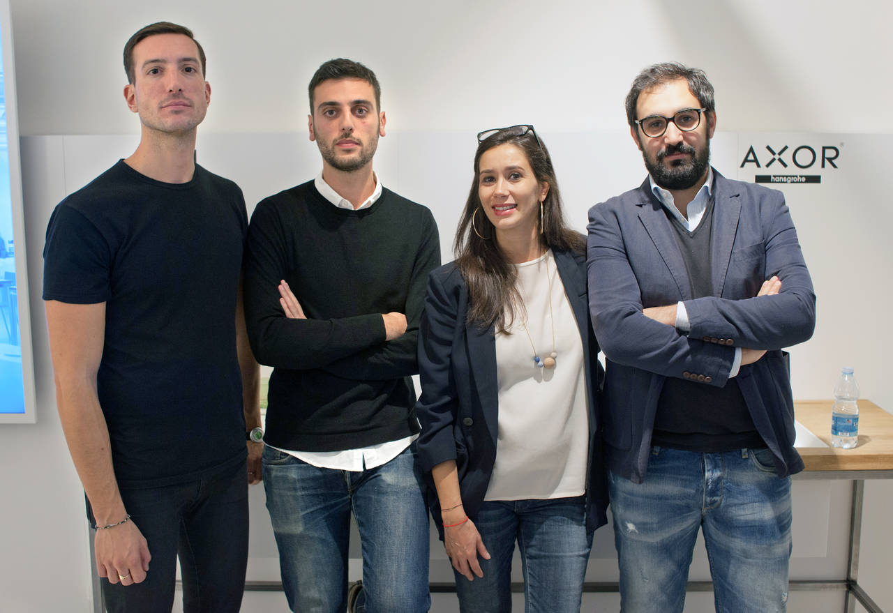 Da sinistra: Paolo Giacomazzi, Philippe Tabet, Valentina Antinori (Studio Tagmi) e Francesco Fusillo